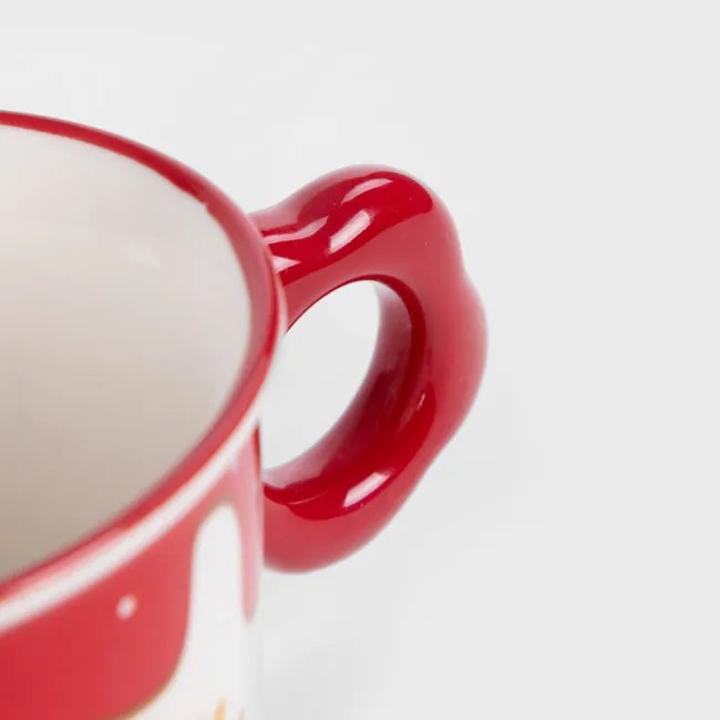Hrnček PIROS červený 718663 350 ml