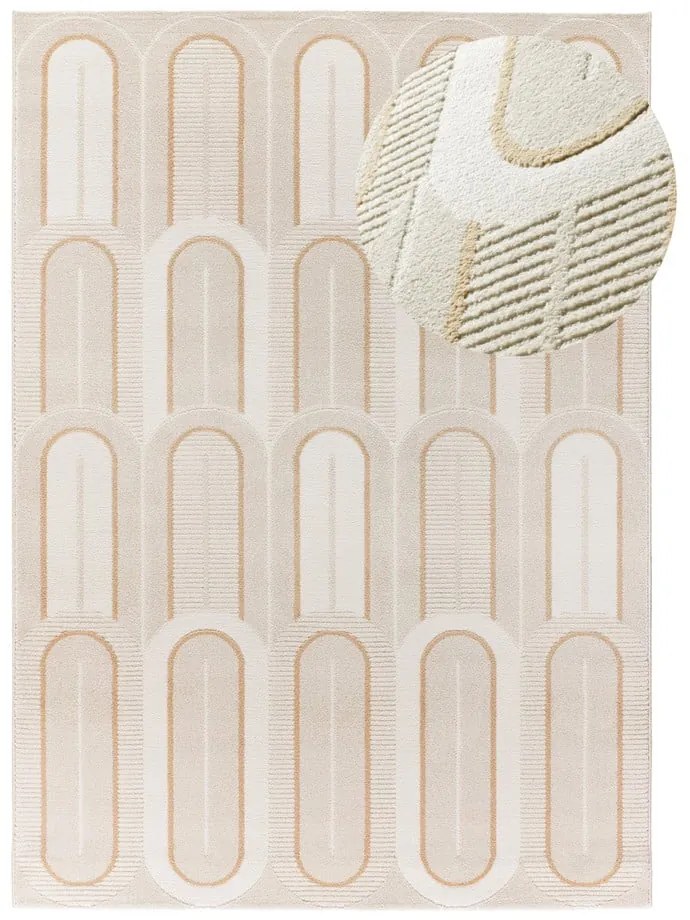 Krémový koberec 200x290 cm Flora – Universal