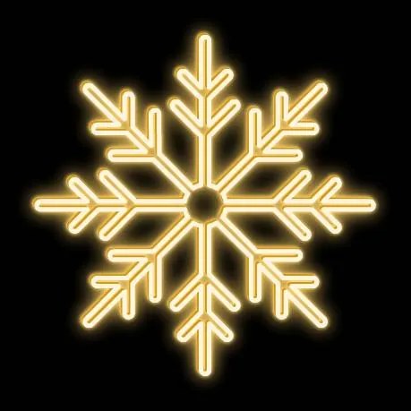 DECOLED LED světelná vločka II, závěsná, pr. 80 cm, teple bílá