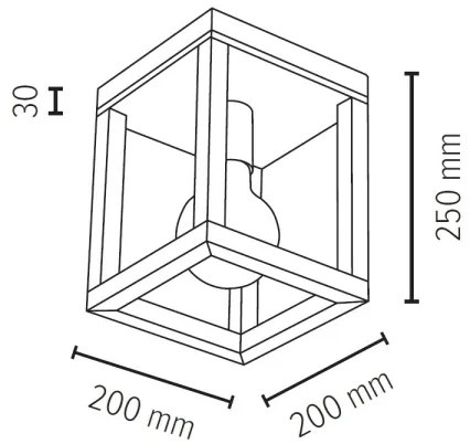 Spot-Light 9154174 - Stropné svietidlo KAGO 1xE27/60W/230V matný dub