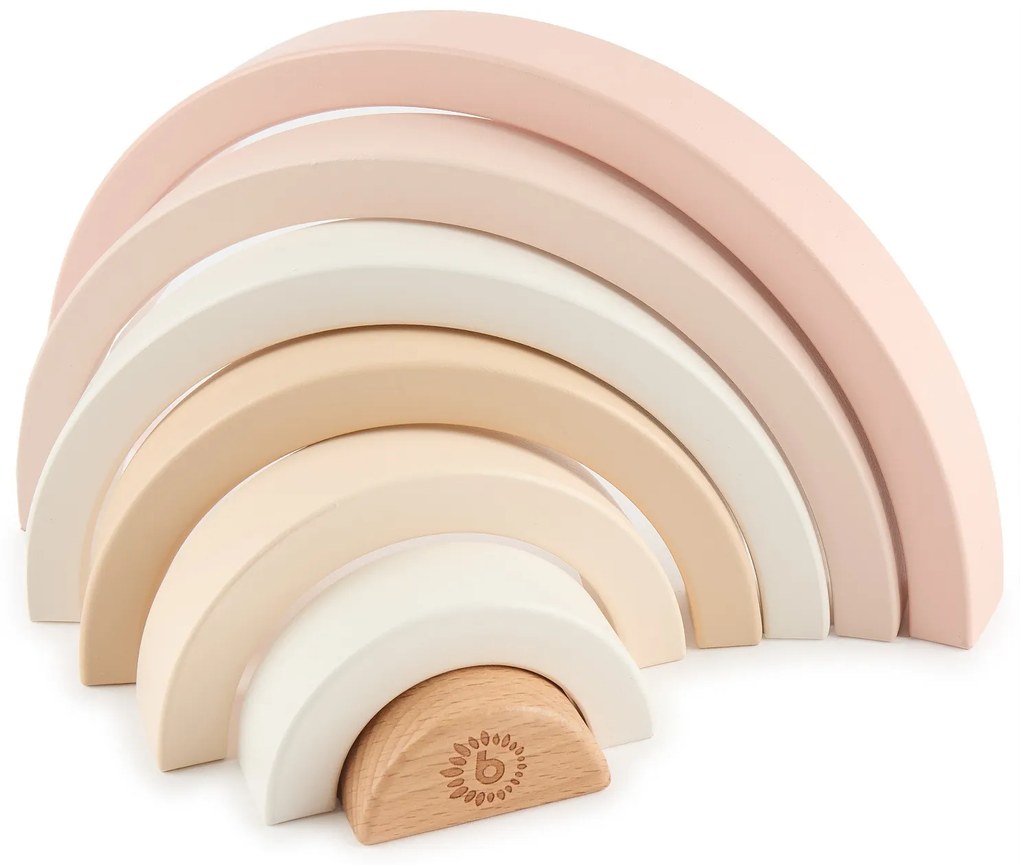 Bieco - Skladacia drevená dúha - jelenček Ella