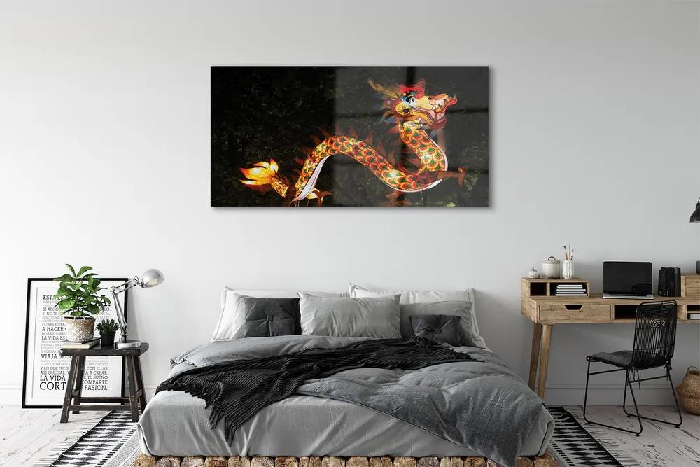 Obraz plexi Japonský drak osvetlené 140x70 cm