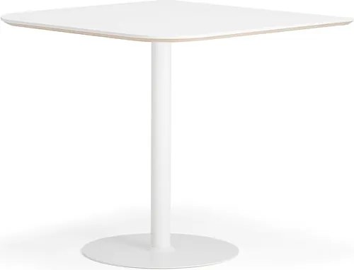 Barový stôl METRIC, zaoblené rohy, 1000x1000x900 mm, čierna/jaseň