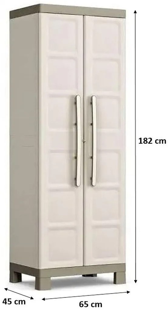 KIS EXCELLENCE HIGH skriňa 65x45x182cm béžová