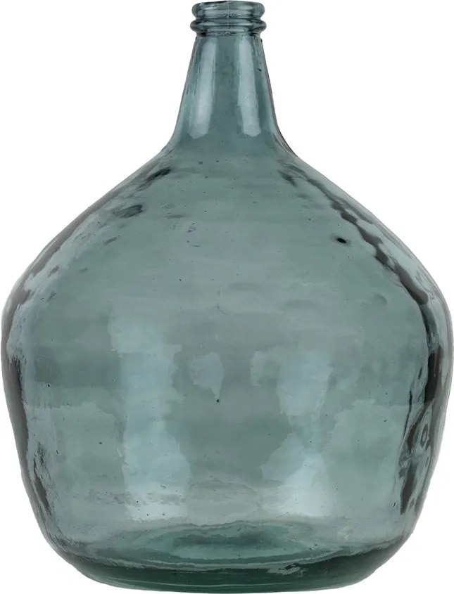 Modrá váza z recyklovaného skla 16L - Ø32*42cm
