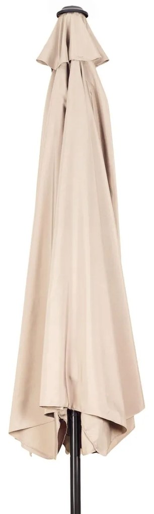 Polkruhový záhradný slnečník Liver 270 cm béžový