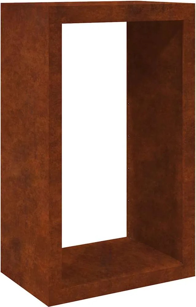 vidaXL Regál na krbové drevo Oceľ odolná voči poveternostným vplyvom