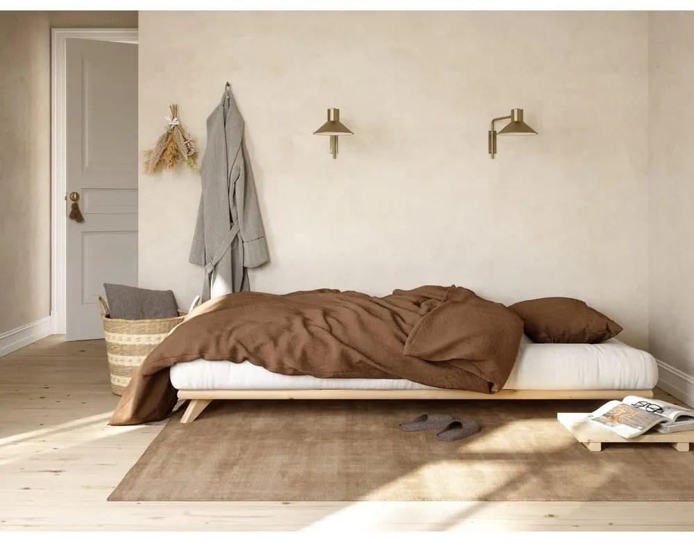 Dvojlôžková posteľ Karup Design Senza Bed Natural, 160 x 200 cm