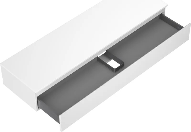 Mexen Orio, kúpeľňová skrinka 160 cm s hornou časťou, 1 zásuvka, biela matná, 91A10-16023-1-BFC01