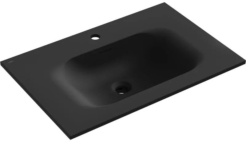 Mexen Vela, umývadlo na zapustenie 71 x 46,5 cm, čierna matná, 25237071