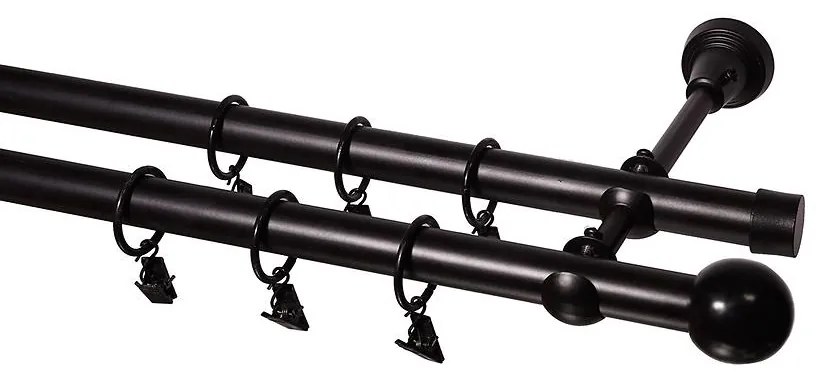 Garniža II Promo FI 19 čierna 150cm guľa