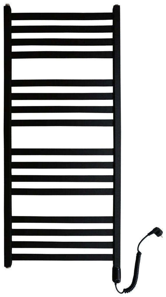 Regnis LOX, vykurovacie teleso 530x880mm, 518W, čierna matná, LOX90/50/D500/BLACK