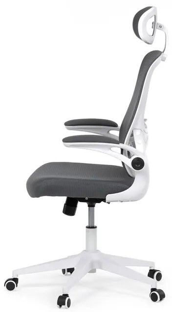 Autronic BONTEC Kancelárska stolička, hojdací mechanizmus, šedá sieťovina, KA-Q843 GREY Farba: Šedá