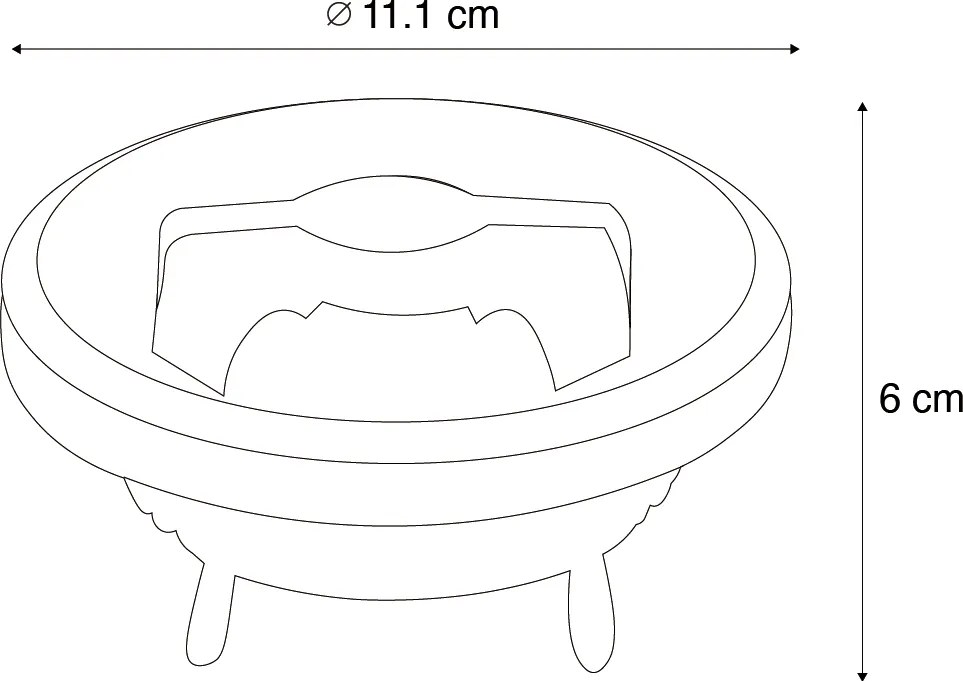 Sada 6 stmievateľných LED žiaroviek G53 111 mm 12 W 600 lm 2700 K