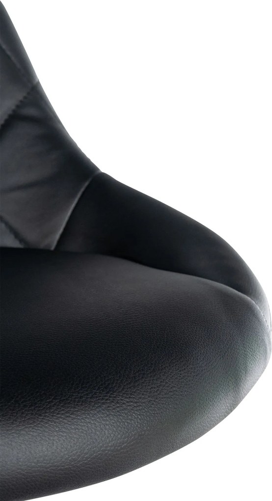 Pracovná stolička Lazio koženka - čierna