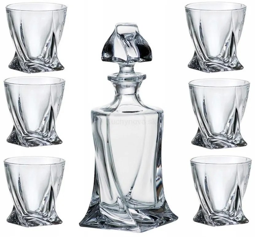 Quadro set na whisky, 7 ks