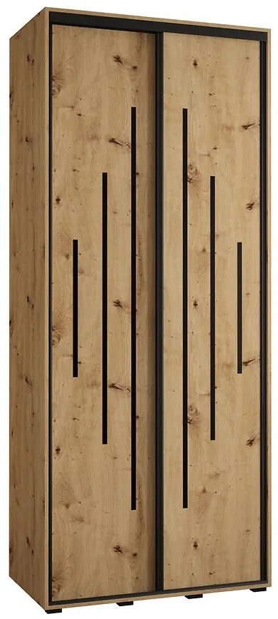 Skriňa 45 Canaris 12 110 artisan/čierna