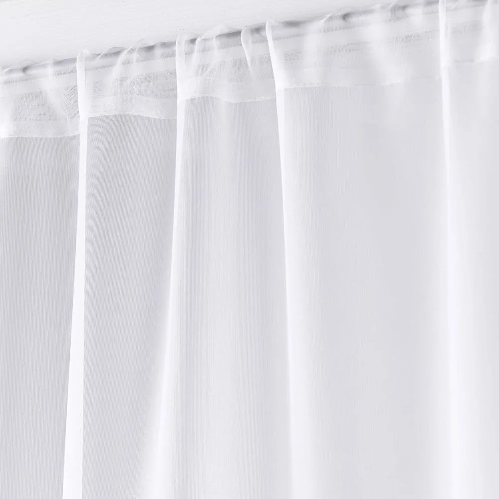 Biele záclony v súprave 2 ks z mikrosaténu 70x200 cm Voiline – douceur d'intérieur