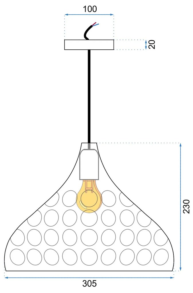 Toolight Toolight, závesná zrkadlová lampa 1xE27 APP270-1CP, ružové zlato, OSW-00879
