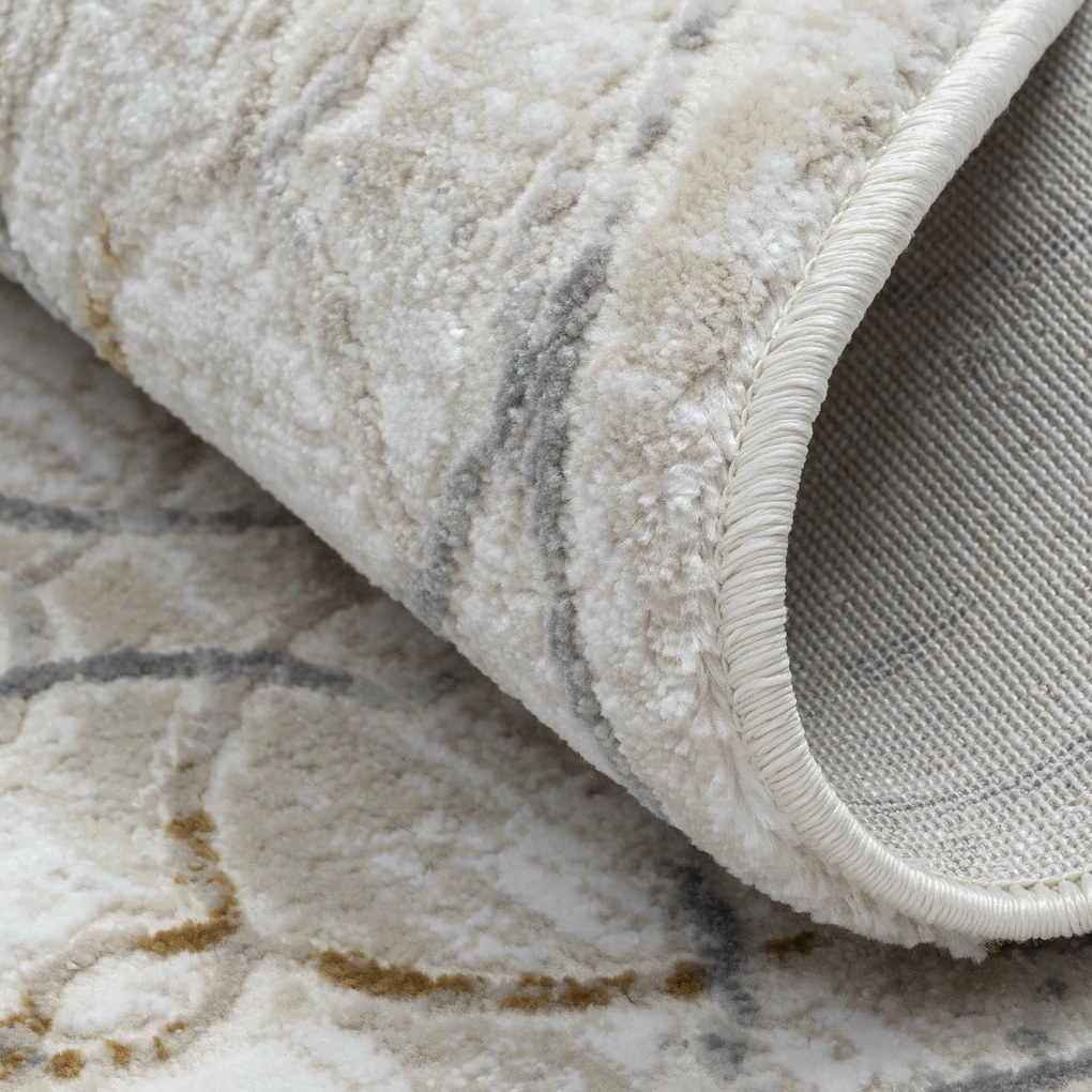 Kusový koberec My Floor CA60034 creme kruh, 120x120 (priemer) kruh, šedá, chodba / predsieň, My Flair