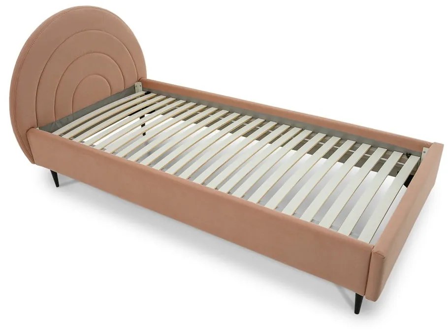 Ružová detská posteľ 120x200 cm Rainbow – Scandic