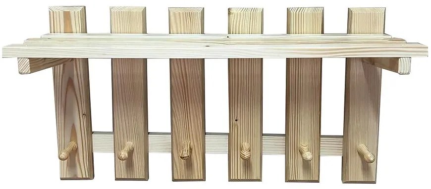 Vešiak 60 cm ľavý borovica