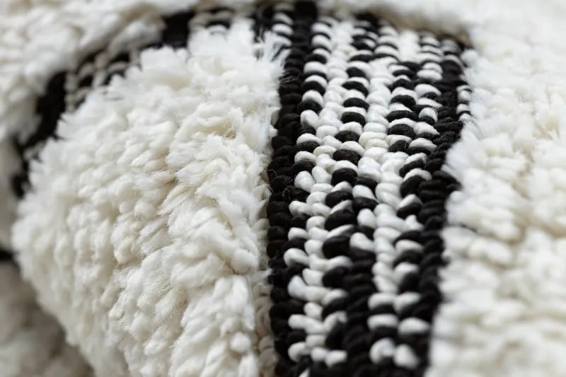 Koberec SEVILLA Z788B, biely/ antracit , Maroko, Shaggy