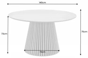 VALHAS okrúhly jedálenský stôl 140 cm