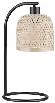 LED prírodno-čierna stolná lampa Intra