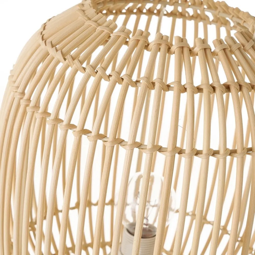 Ratanová stolová lampa v prírodnej farbe s ratanovým tienidlom (výška 30,5 cm) Natural Way – Casa Selección