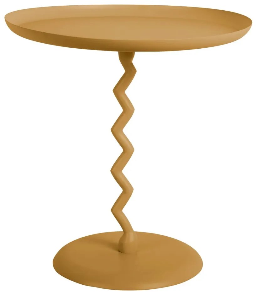 Kovový okrúhly odkladací stolík ø 40 cm Zig Zag – Leitmotiv