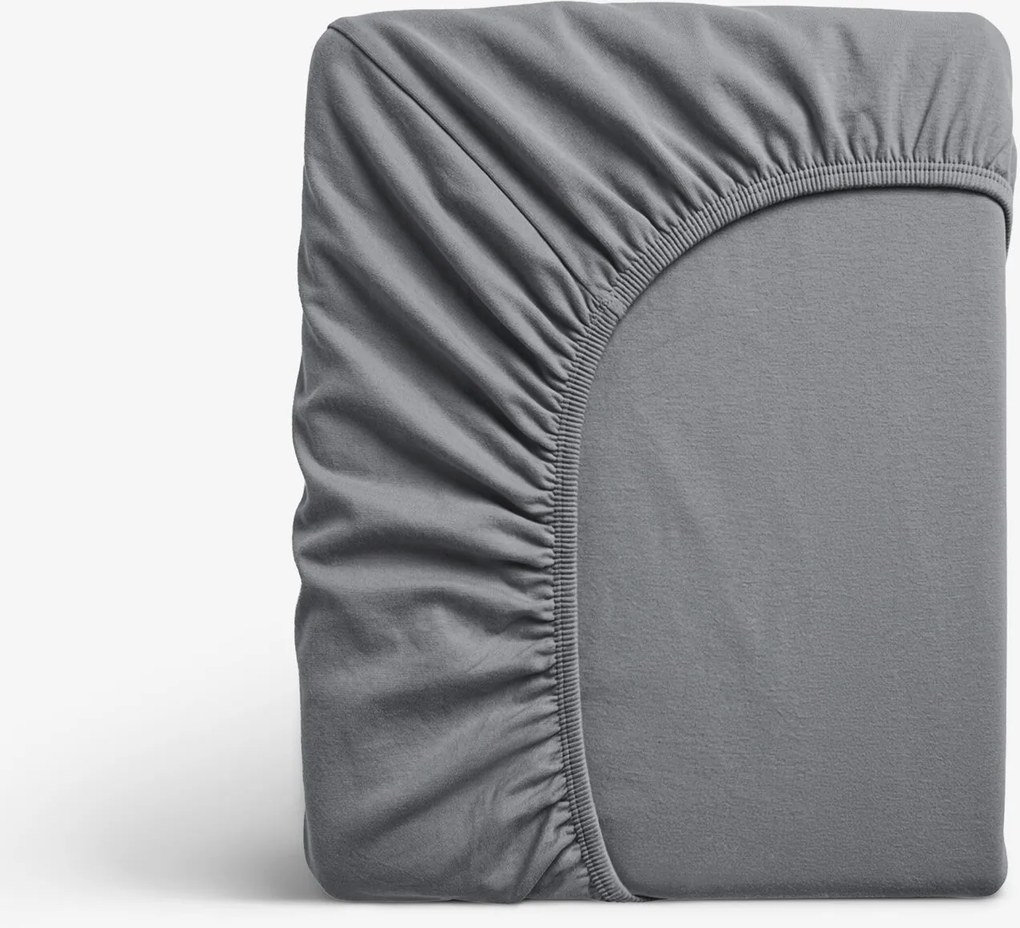 Goldea jersey elastická plachta - antracitová 200 x 220 cm