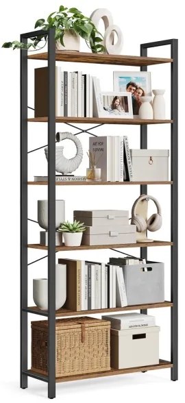 Knižnica NAVARO hnedá/čierna