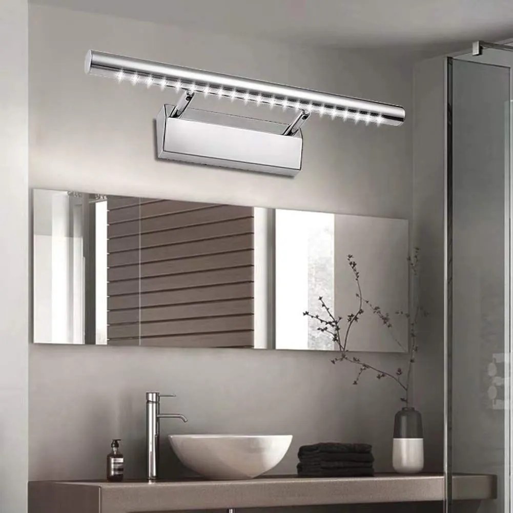 Toolight, LED kúpeľňové svietidlo nad zrkadlo 9W 70CM APP363-1W, chrómová, OSW-08429