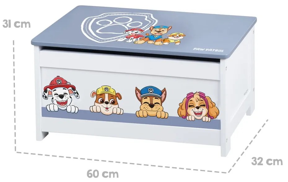 Detský úložný box 60x32x30 cm Paw Patrol – Roba