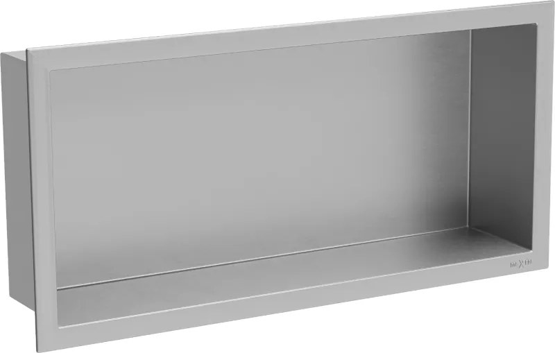 Mexen X-Wall-R zapustená polička s okrajom 45 x 20 cm, inox - 1910452010