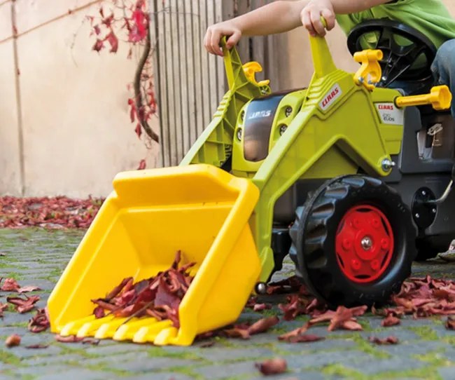 Šlapací traktor s lyžicou Claas Elioz Rolly Toys 025077
