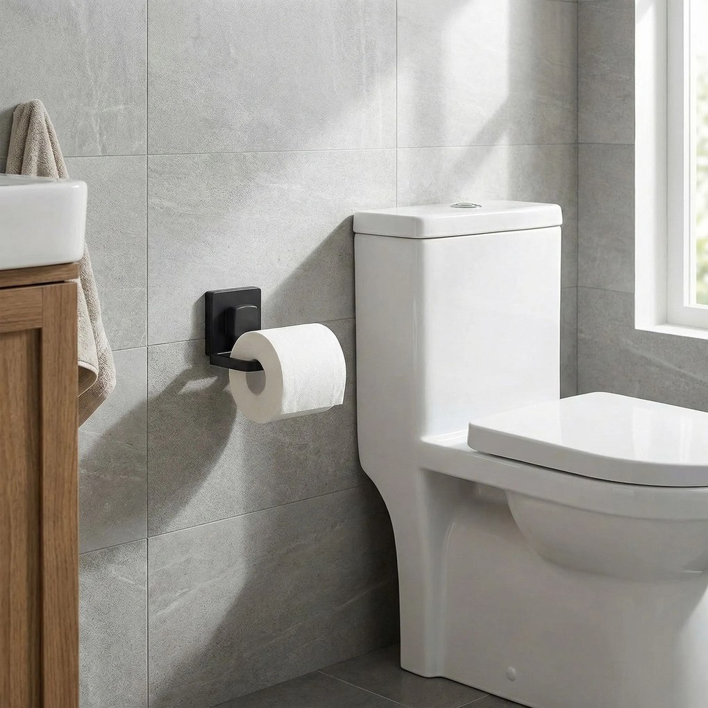 Rea príslušenstvo, držiak toaletného papiera 381698, čierna, HOM-00554