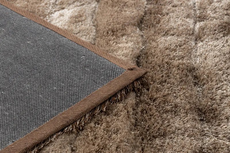 Dywany Łuszczów, Kusový koberec Flim 007-B3 Stripes brown, 120x160, hnedá, obývacia izba