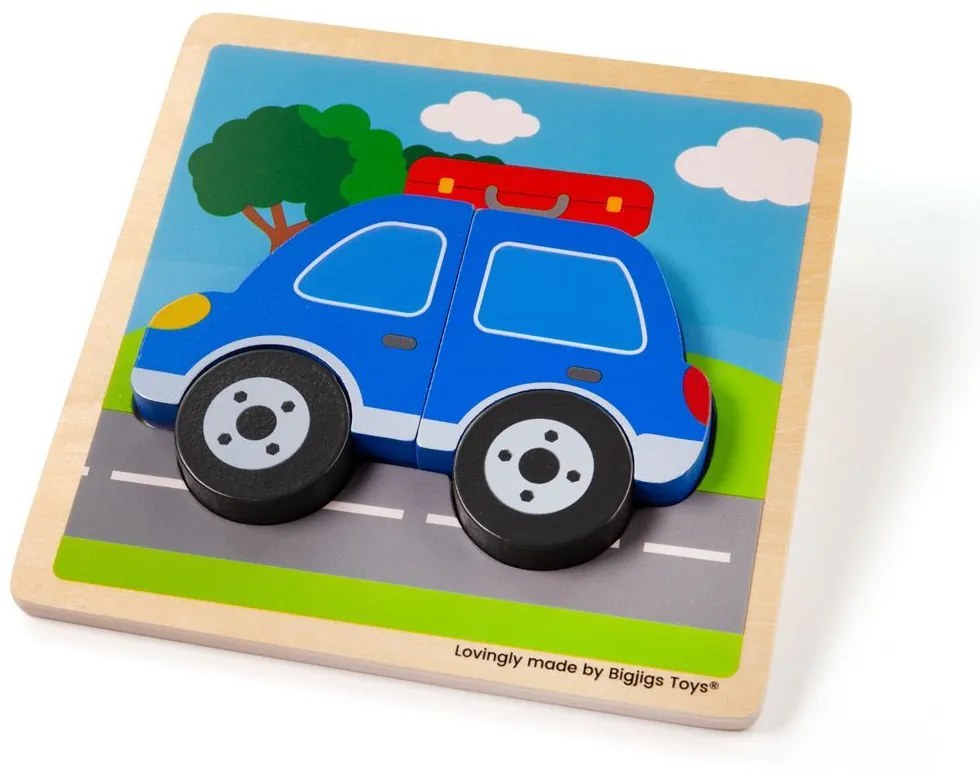 Bigjigs Toys Vkladacie puzzle Auto
