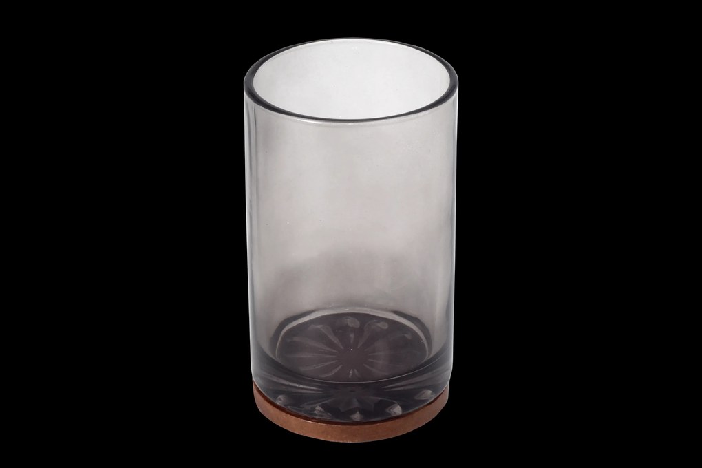 Erga Figo, sklenený pohár, dymová-hnedá, ERG-08398