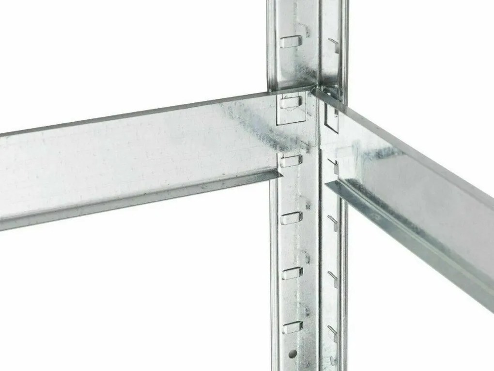 Fistar MEGA HIT: Regál 1500x700x300 mm zinkovaný 4-policový, nosnosť 700 kg