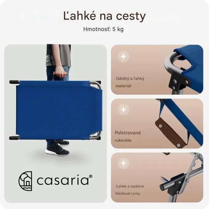 InternetovaZahrada Záhradné lehátko Ibiza - modré