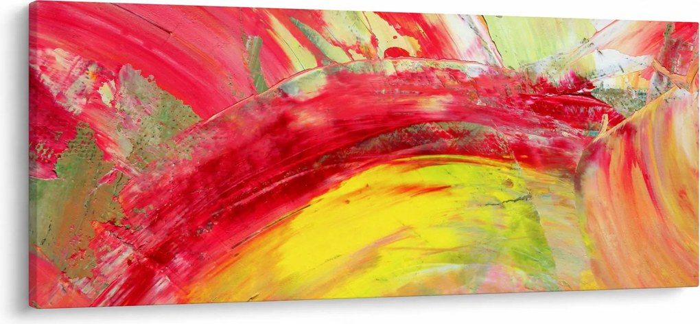 Obraz abstrakcie - maľba (120x50 cm)