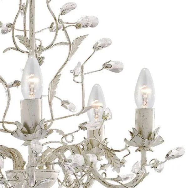 Searchlight 2495-5CR - Luster na reťazi ALMANDITE 5xE14/40W/230V