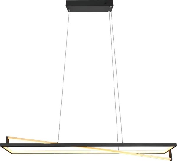 Trio - LED stmievateľný luster na lane EDGE LED/35W/230V 2300/3000/4000K čierna