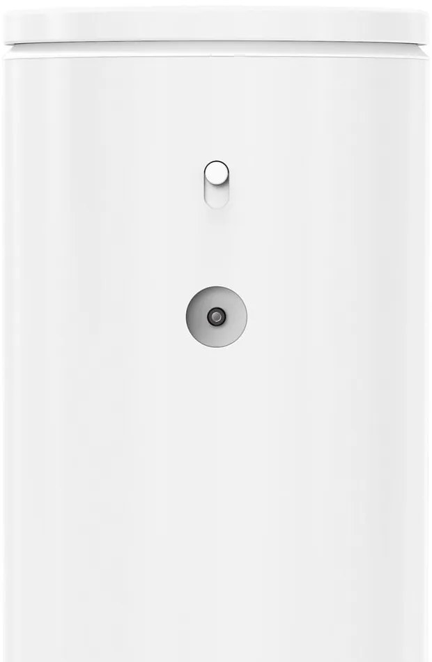 Biely bezdotykový kovový dávkovač mydla 266 ml – simplehuman