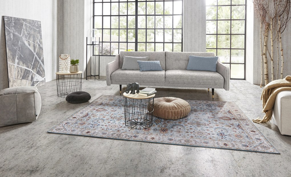 Hanse Home, Kusový koberec Asmar 104005 Heaven / Blue, 120x160, modrá, obývacia izba