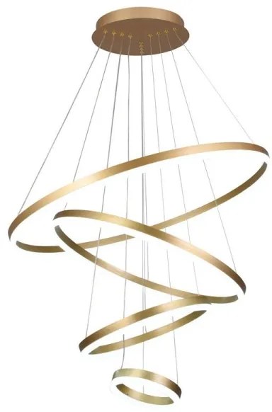 LED Stmievateľný luster na lanku LED/165W/230V 3000-6500K + diaľkové ovládanie