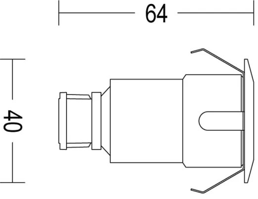 Philips - SADA 3x LED Vonkajšie zápustné svietidlo SPORE LED/1W/24/230V IP67